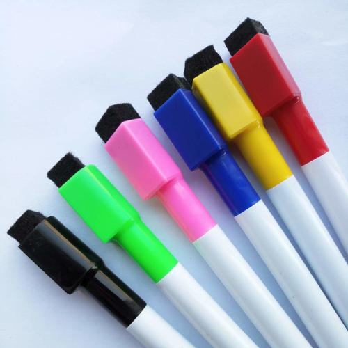 白板笔厂家  儿童带刷可擦白板笔 环保无毒材质  画板笔